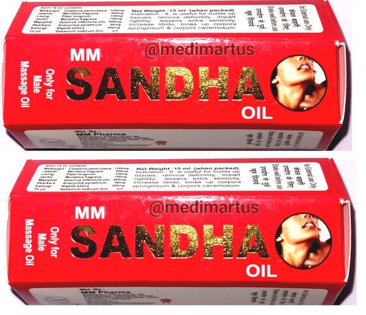 Best Sandha Oil Intimacy Extra Time Original Ayurvedic Saandhha oil Men Massage Oil for Endurance Extra Time Pack of 2