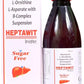 Heptawit DS Liver Detox Syrup , L-ornithine L-aspartate Silymarin Liver Tonic Sugar Free 150 ML