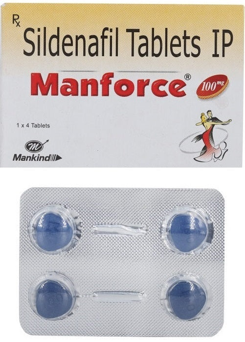 Manforce 100mg tablets Mankind Manforce 100 mg tablets Sildenafil tablets pack of  Strip