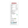 Label of a dietary supplement named 'Heptawit-DS' by Godwit Formulations on a white background.