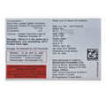 Drug label with detailed information on a white background