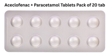 Aceclofenac Paracetamol tablets Pack of 20 tab
