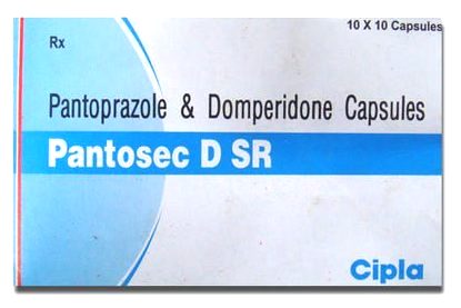 Pantosec D SR Capsule for Gastroesophageal reflux disease and acidity Pack Of 10 x 10 ( 100 ) Capsules