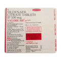 Box of Sildenafil Citrate Tablets IP 100 mg Vigore 100 with Germed branding on a white background