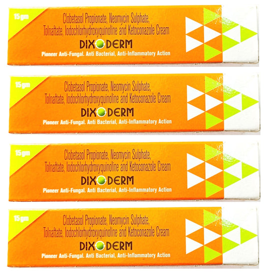 Dixoderm Cream for fungal infection , eczema pack of 4